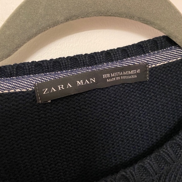 Navy Zara Sweater in Medium - Picture 3 of 3